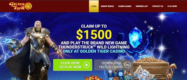 Bonus de casino Tigre d'or