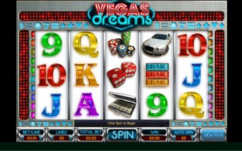 Vegas Dreams Online Slot Machine View