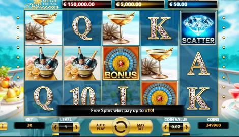 Mega Fortune Dreams Jackpot Slot Machine View