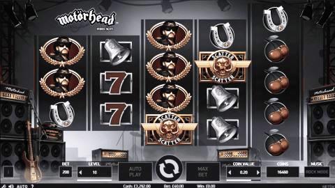 Moterhead Online Slot Game Play Screenshot