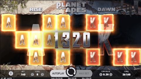 Planet of Apes Slot Machine Bonus Feature