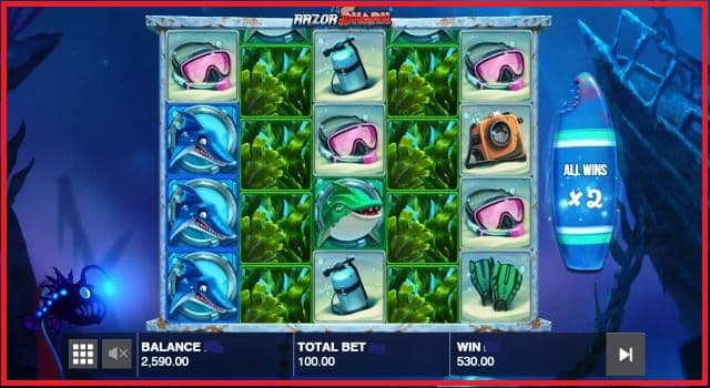 Razor Shark Slot Machine Play View