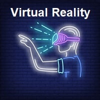 Virtual Reality Man Playing Games