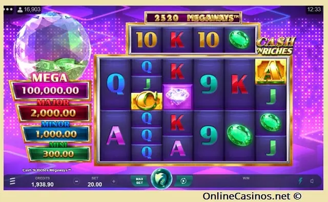 Playing Cash N Riches-Megaways Slot Game Online